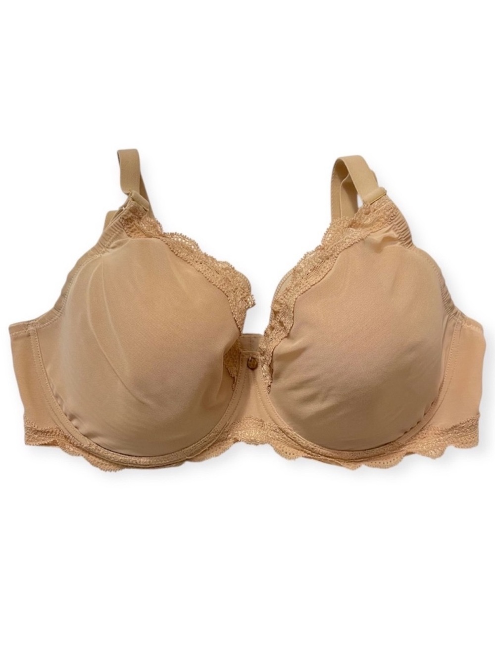 NATORI Bra Pure Allure Full Figure Underwire Contour Bra Cafe Nude 38DDD EUC